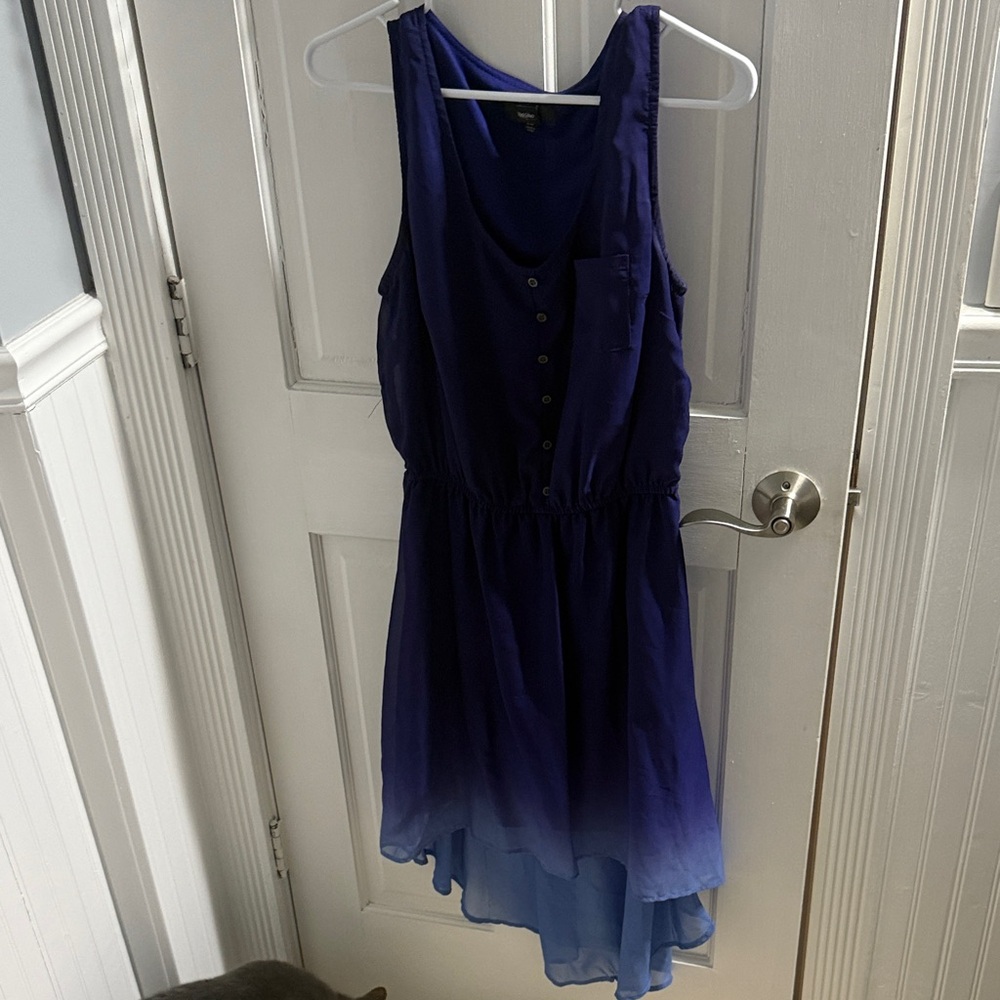 Blue Ombre Sleeveless Dress